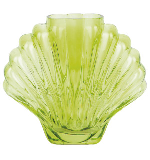 Ваза для цветов seashell, 18,5 см, зеленая 