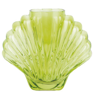 Ваза для цветов seashell, 18,5 см, зеленая 