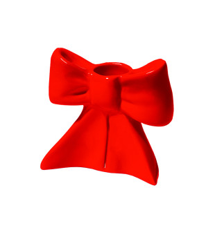 Подсвечник bow, 8 см, красный 