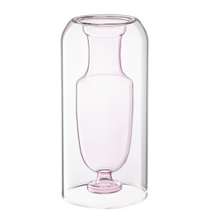 Ваза muse, 25 см, нежно-розовая 