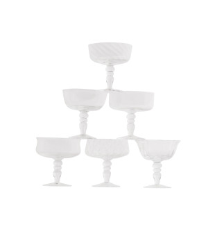 Сет из 6-ти бокалов-креманок - Transparent Texture DISEGUALE