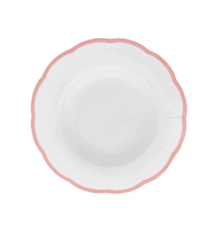 Глубокая тарелка PINK RIM 22,8 см Petalo bordo rosa