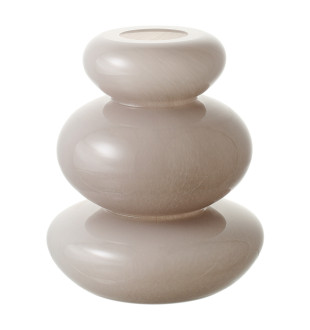 Ваза riverstone, 20 см, жемчужно-серая 