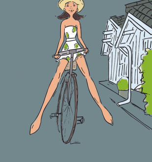 Постер от Софии Чарп "V&eacute;lo" 30х40 см Морская Коллекция